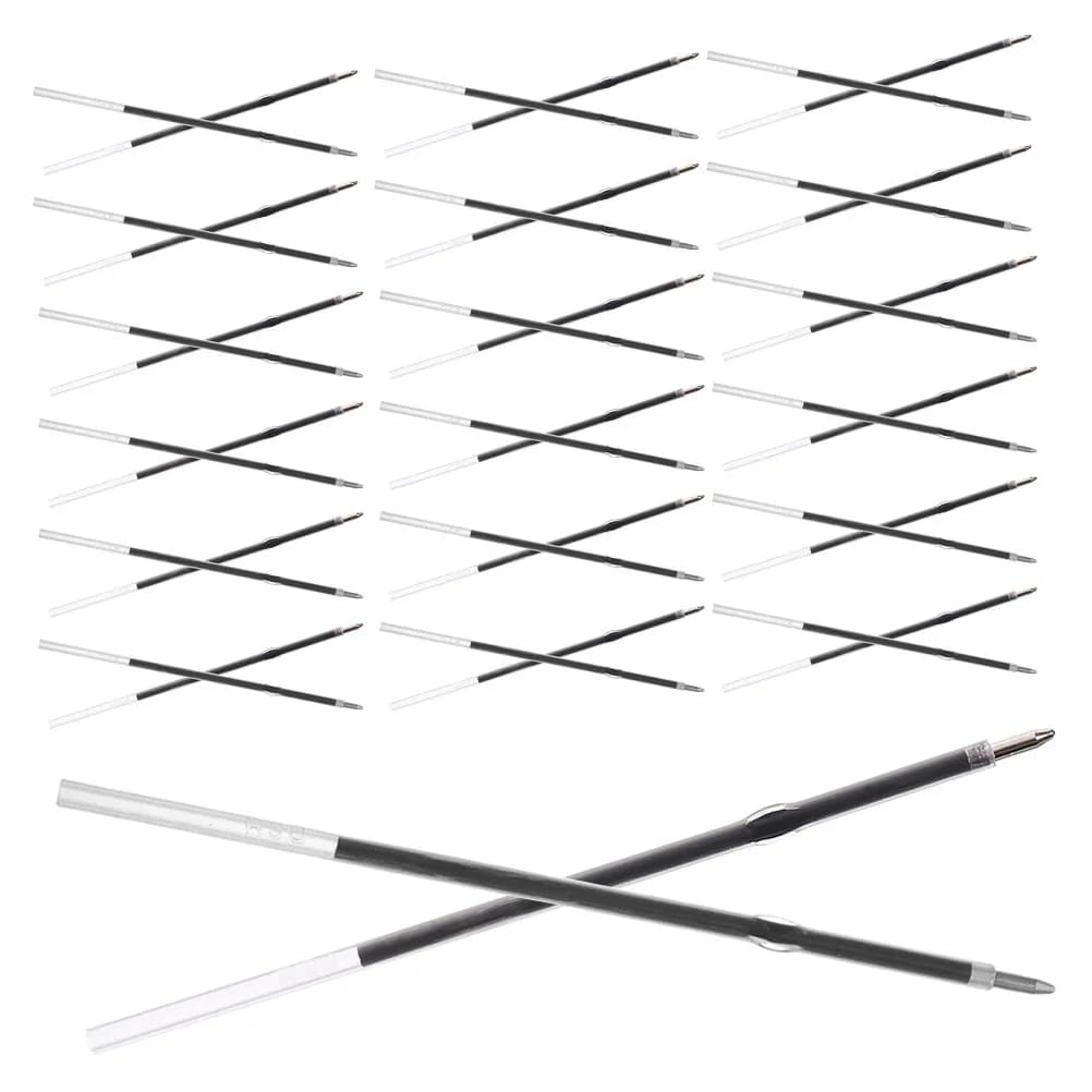 200Pcs Ballpoint Pen Refills 0.7mm Medium Black Ink Quick-Drying Gel Refill for Retractable Click Pens School Office