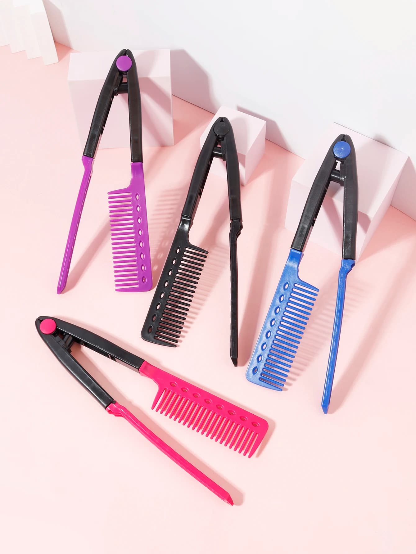 Smooth hair brush, V plate, ironing hair, suitable for hairdressers, special for real hair wigs
