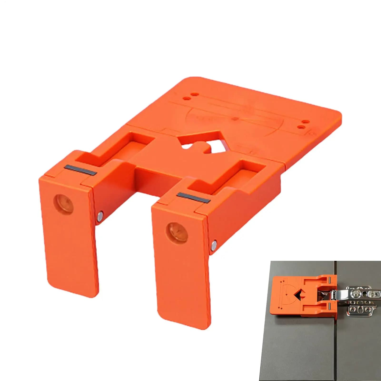 Utensile Magnetico per Montaggio Cerniere, Spaziatore per Cerniere di Porte e Armadi, per Falegnameria, Cucina, Mobili, Librerie e Guardaroba