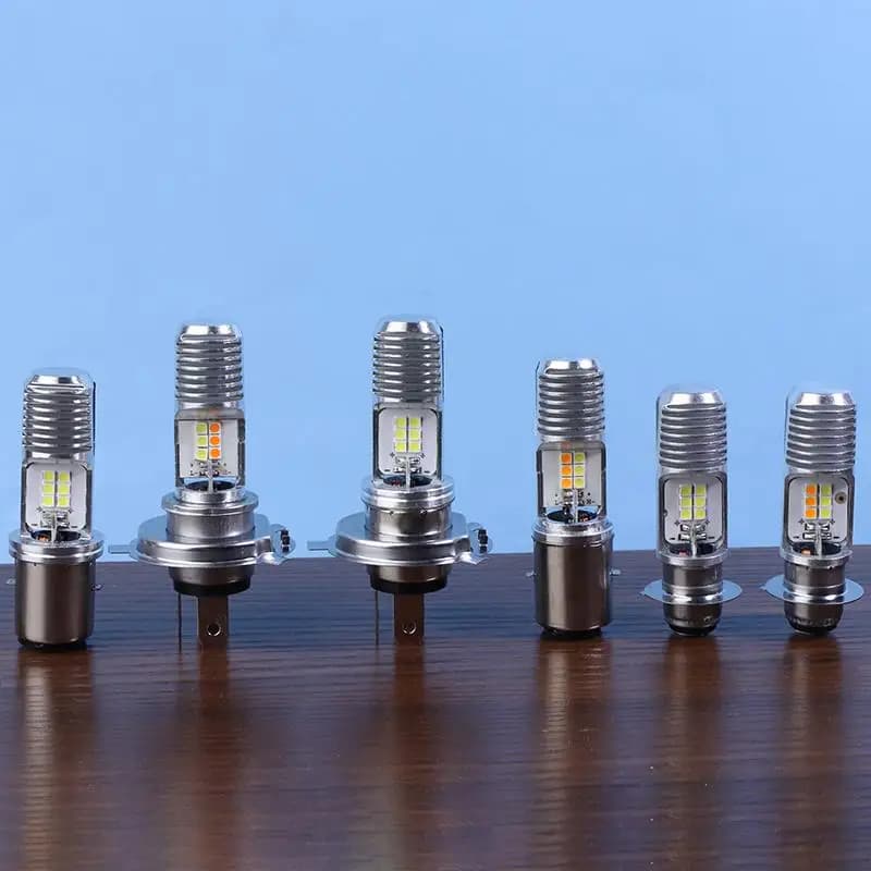 1Pc 12V Super Bright LED Lampadina per fari Hi-Lo Fascio di luce di ricambio impermeabile per moto ATV ciclomotore bici