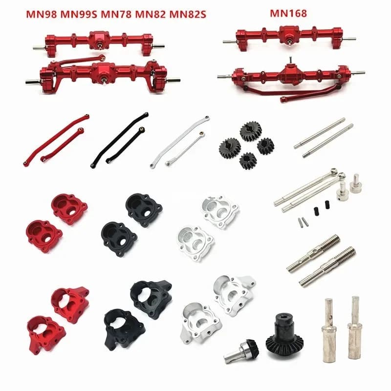 MN82 LC79 MN78 D90 D91 D96 99S Portale anteriore e posteriore in metallo Asse 1/12 RC Auto Parti di aggiornamento Accessori