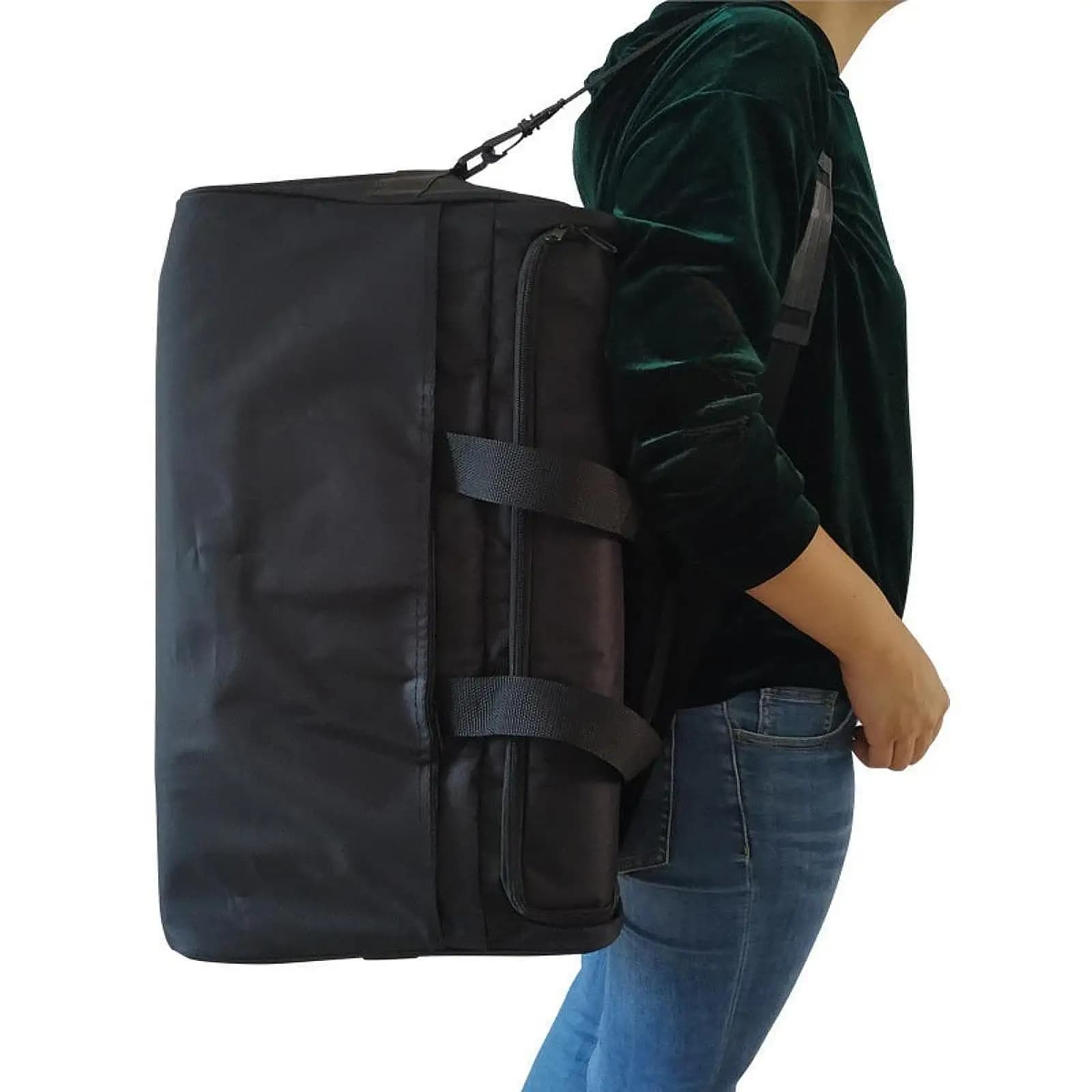 Borsa per cajon imbottita grande Borsa per rullante per batteria resistente Borsa per concerto con spallacci Borsa per cajon per tamburo Borsa per cajon Zaino per custodia per cajon