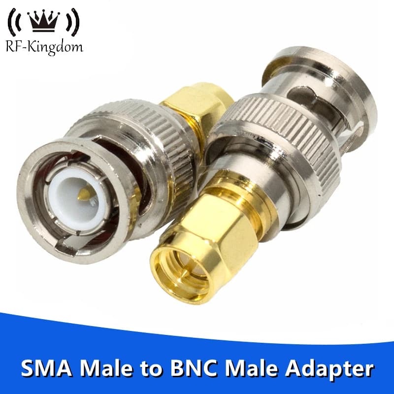 Adattatore SMA maschio a BNC maschio RF SMAJ - BNCJ connettore Antenna Radio Walkie-talkie