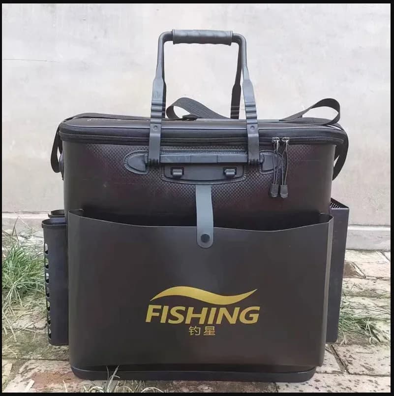 Outdoor Fishing Supplies Live Fish Bucket Tackle Box Thickened EVA Material Fish Cage Folding Fish Bucket Y639