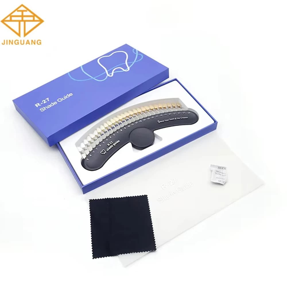 Guide for the shade of teeth 27 colors Color palette for teeth whitening Printer for teeth whitening Shading table