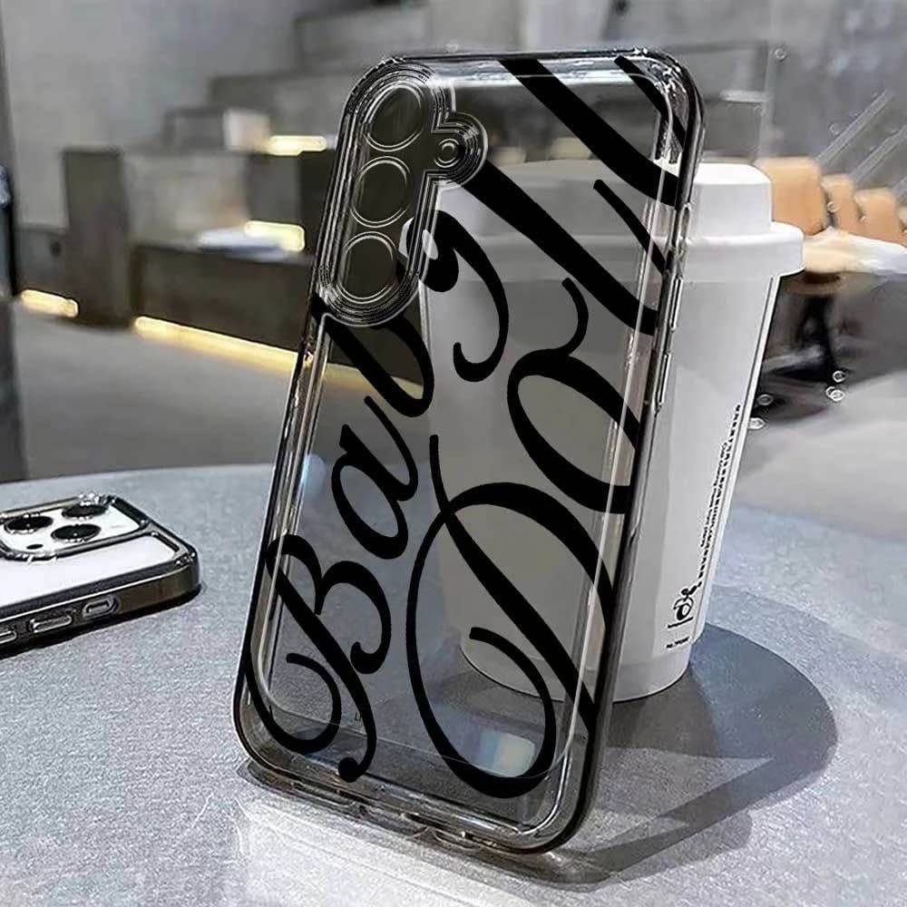 Creative English design phone case suitable for Samsung for Galaxy S25 S24 S23 S21 S20 FE Ultra Plus 4G 5G anti drop back cover