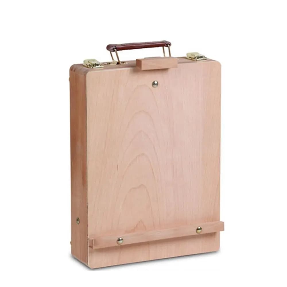 Beech Children Desktop Drawing Supplies Table Painting Supplies Sketch Box Oil Paint Easel