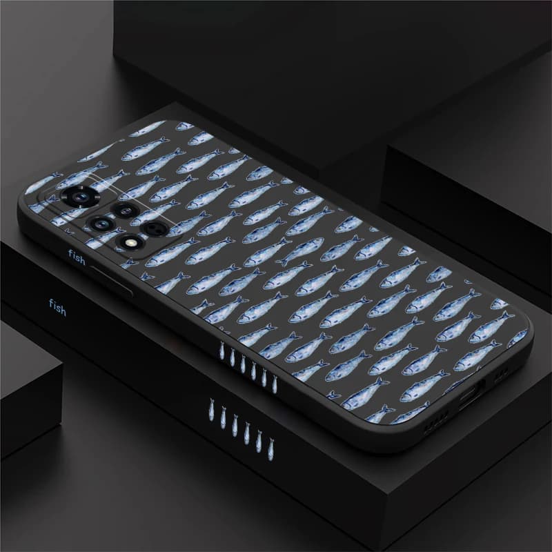 Cover per Telefono con Stampa Pesce Antiurto per Honor 600 Lite 400 Pro Magic 7 6 Lite 200 Smart 70 20 50 SE Play 8T 10 10A 50 Plus