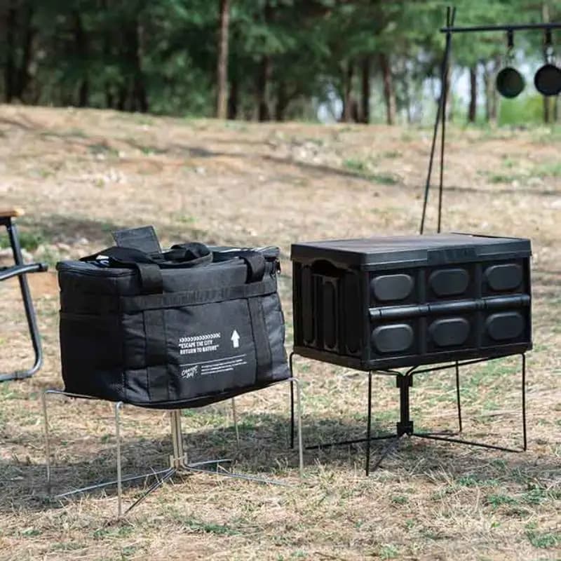 Outdoor Foldable Fridge Holder 1 Piece Portable Fridge Holder for Stainless Steel Anti-slip Picnic Barbecue