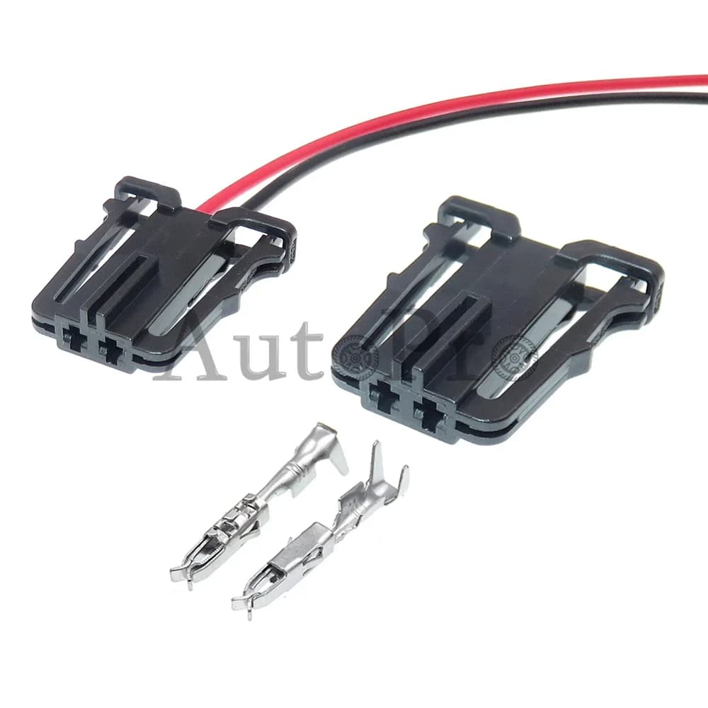 1 Set 2 Hole 1J0971972 AC Assembly Car Tweeter Speaker Unsealed Plug For VW Audi Auto Plastic Housing Electric Cable Socket