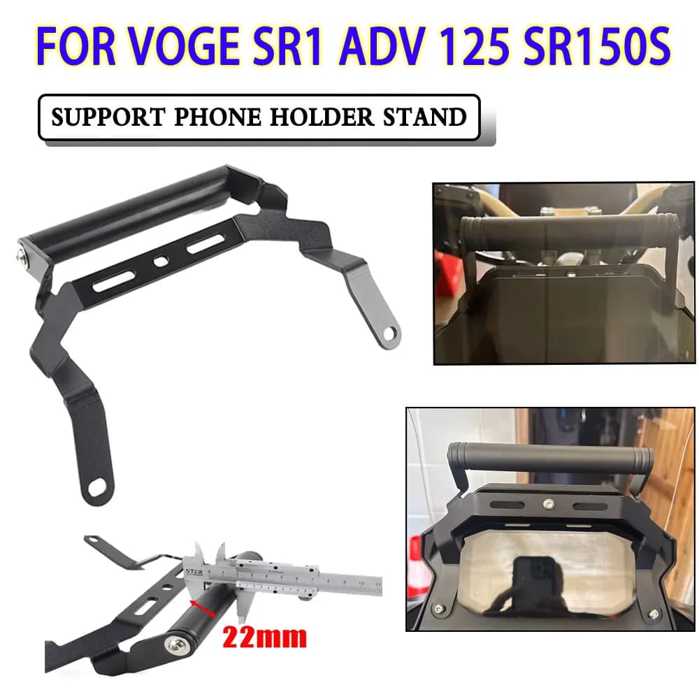 Accessori moto Supporto di navigazione GPS Supporto per telefono Supporto anti vibrazione per VOGE SR1 ADV 125 SR150S SR 150 S