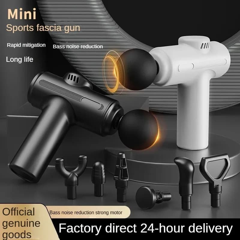 Mini USB Massgaer Electric Massage Gun for Deep Fabric 8 Heads Arm Back Leg Muscle Relaxation for Body Rear Arm Sport Fitness