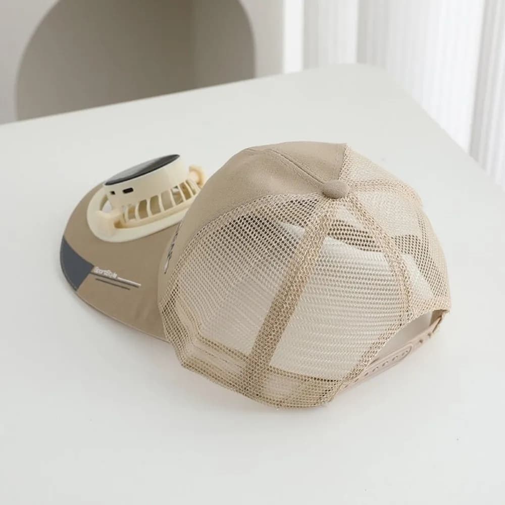 Fashion Built-in Fan Solar Cooling Fan Hat Breathable Quick Dry Baseball Cap Rechargeable Sun Protection Hat Unisex