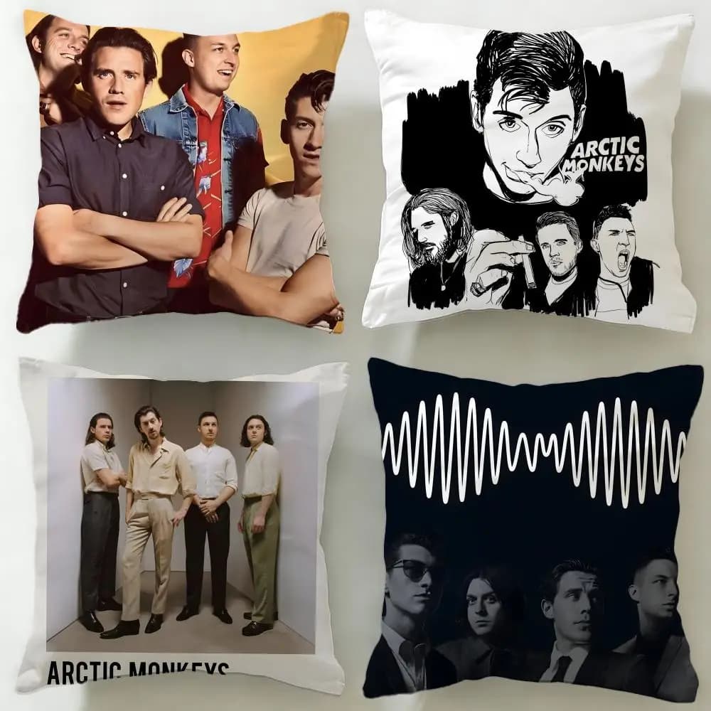 Federa per cuscino classica Arctic Monkeys, morbida e facile da lavare, versatile per divano, letto, viaggi e ufficio