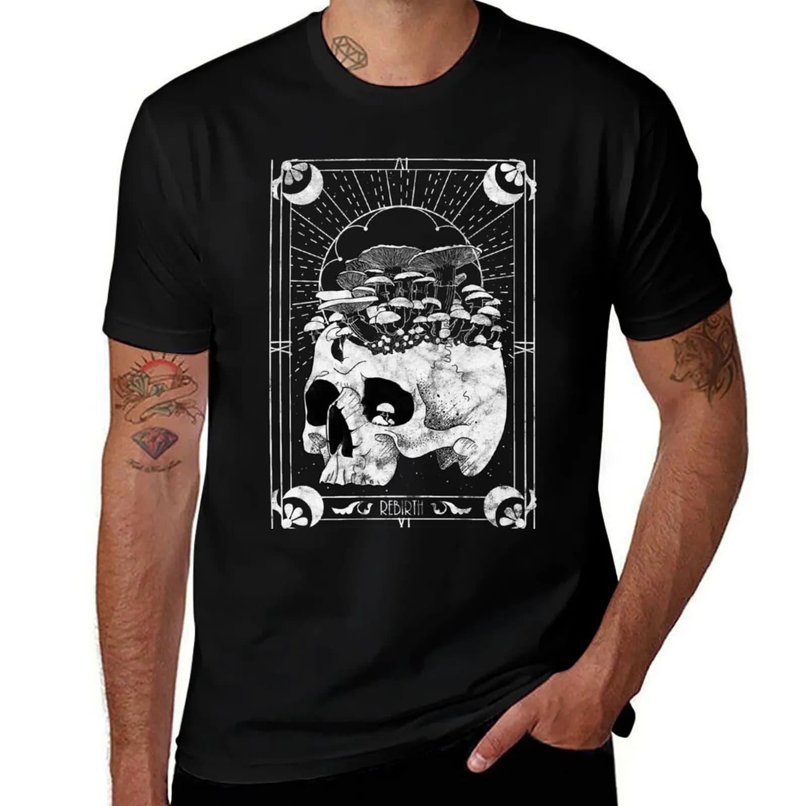 Rebirth Tarot Card T-Shirt t shirts for man slim fit T-Shirt