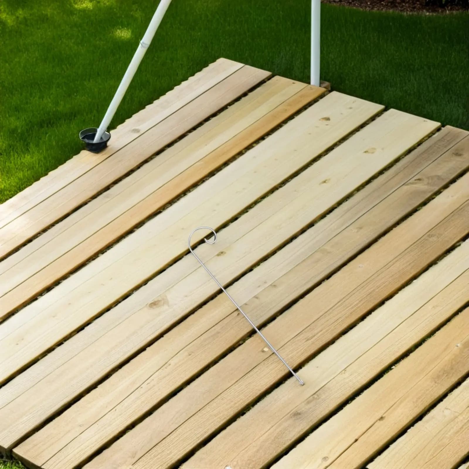 20 Pezzi Ganci Shepherd Alti per Esterni, Supporti in Metallo per Cartelli da Giardino, Ganci per Lanterne ed Etichette per Piante, Resistenti alle Intemperie
