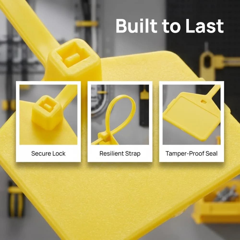 Cable supply Nylon material Cable Tie 120mm length Anti-tamper Security Seal Anti-theft Buckle Label attaching