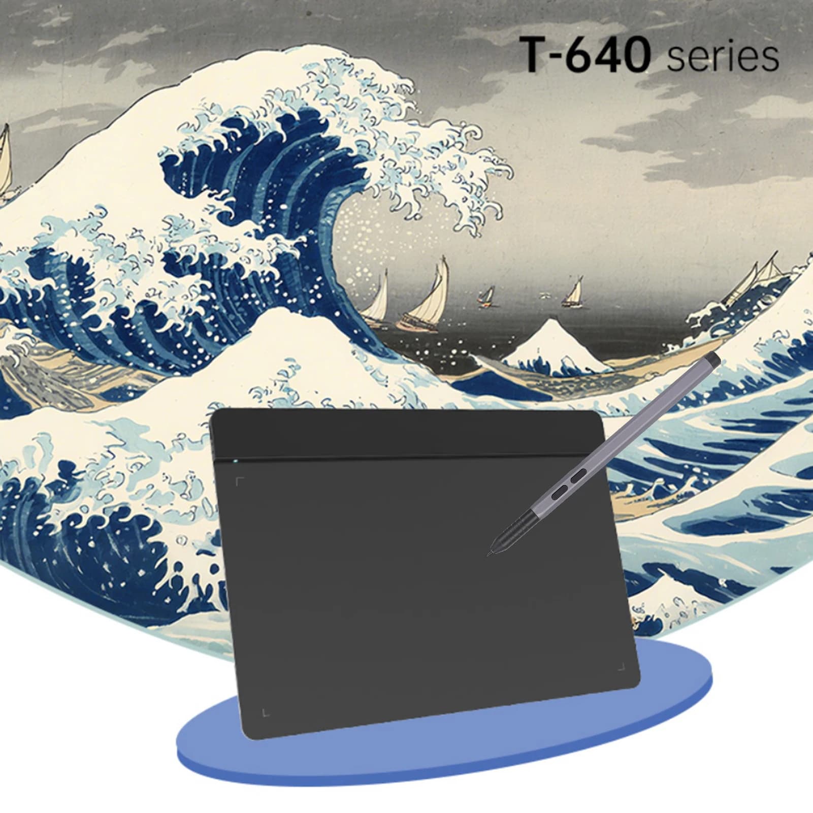 Tavoletta Grafica 6x4 Pollici con Penna Stilo 16K, 10 Punte di Ricambio, Adattatore OTG per Win/MAC/Android, Compatibile con Sketchbook
