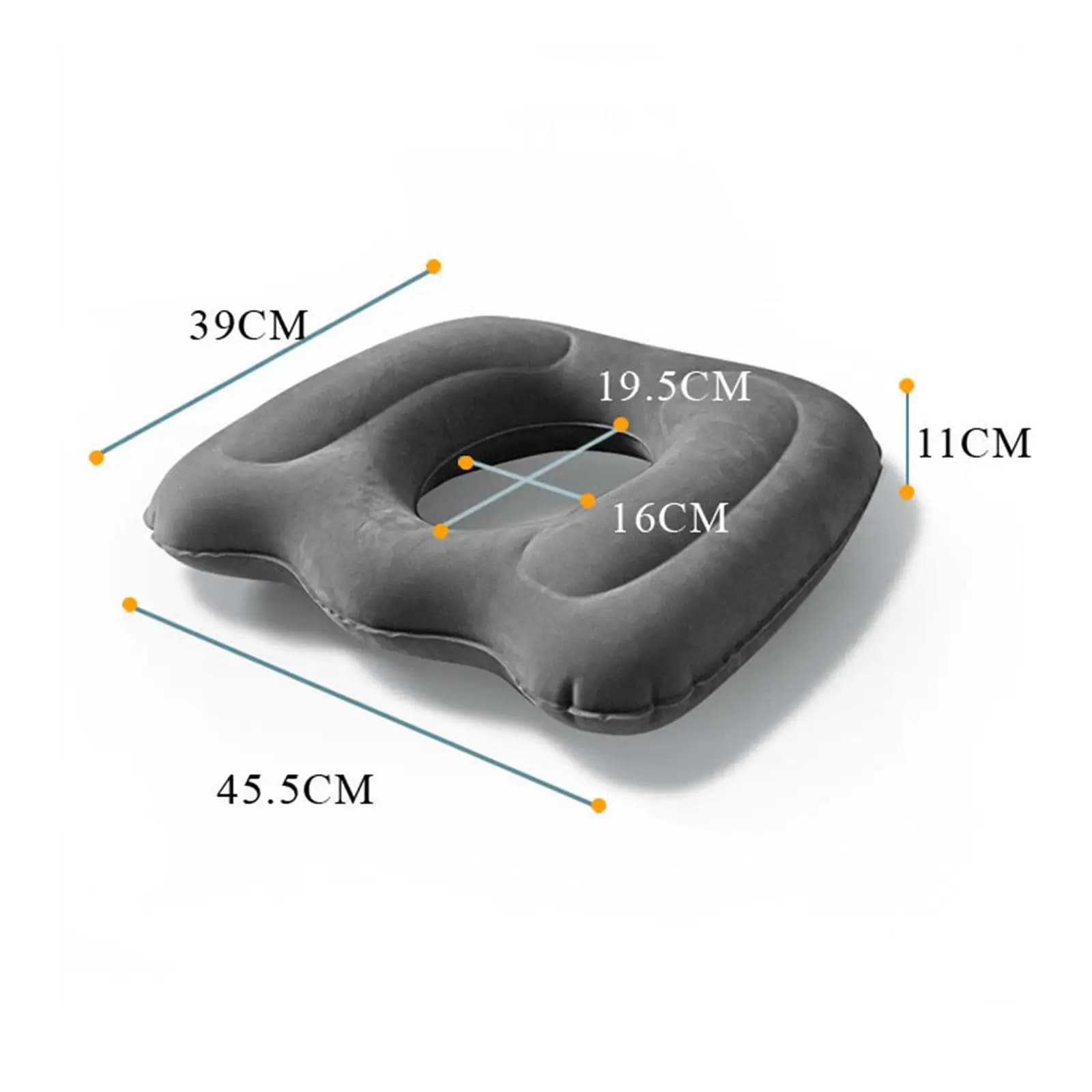 Inflatable Donut Pillow Tailbone Pad Easy to Clean for Travel Trains