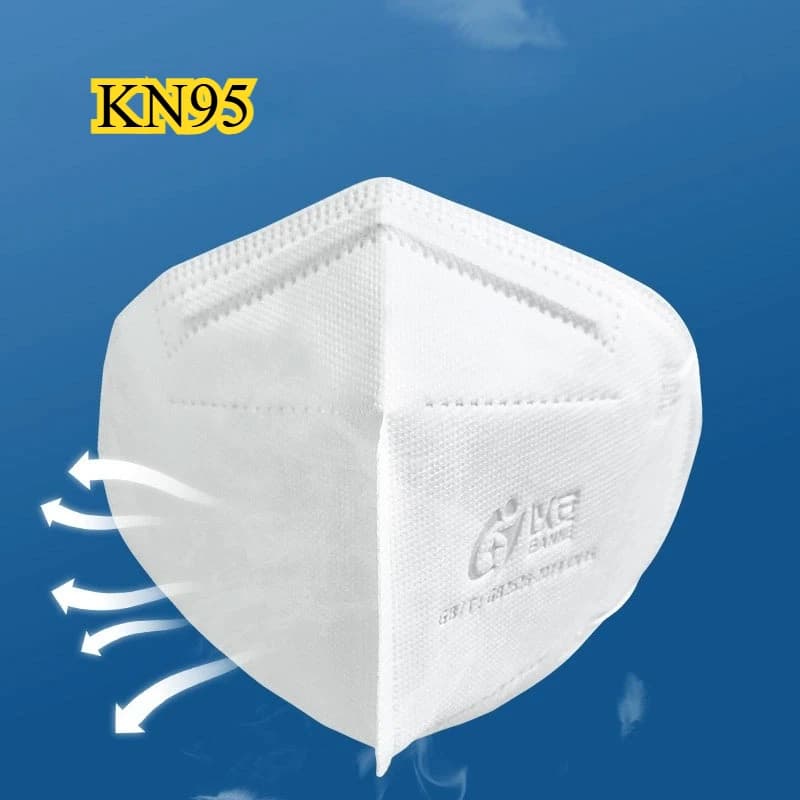 Maschere di protezione KN95 Maschera con filtro a 5 strati Maschera protettiva non tessuta Respiratore protettivo per la salute Accessori per maschere facciali