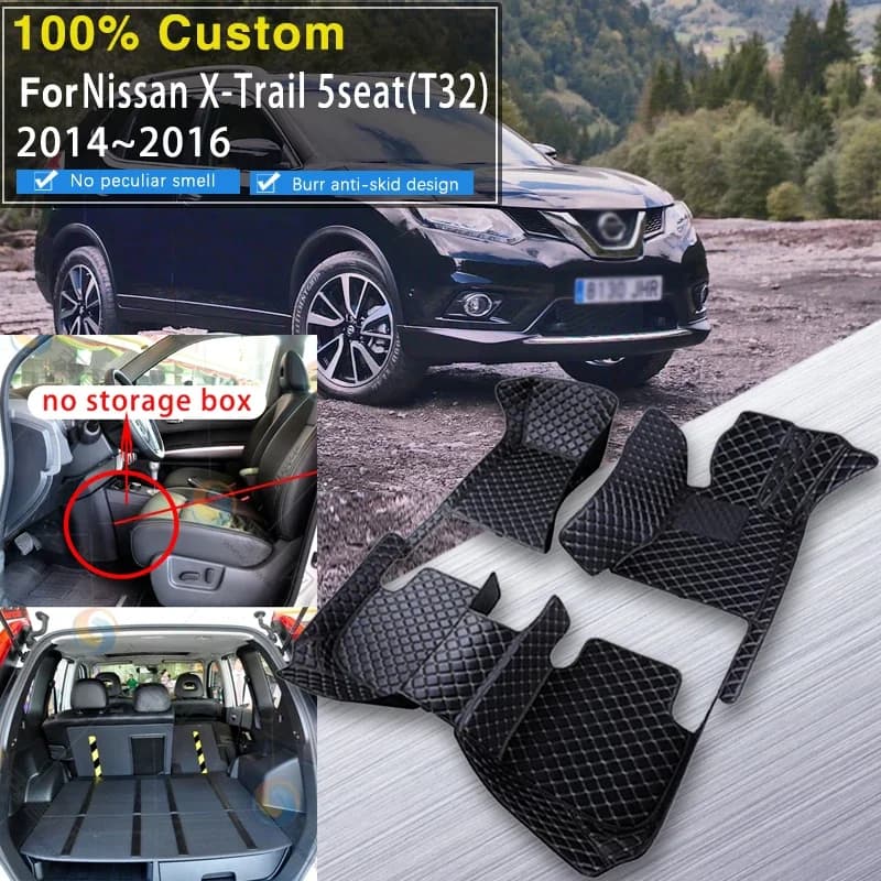 3D RHD Tappetino Per Nissan X-Trail T32 2014 ~ 2016 Tappeto Impermeabile Tapetes Para Automovil Auto In Pelle Zerbino Interni Auto Acce