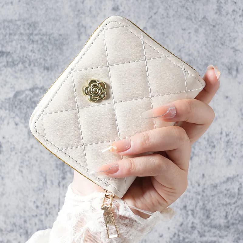 New Europe and the United States luxury fresh fragrance ladies wrist wallet card multi-card ladies cross-border mobile phone bag
