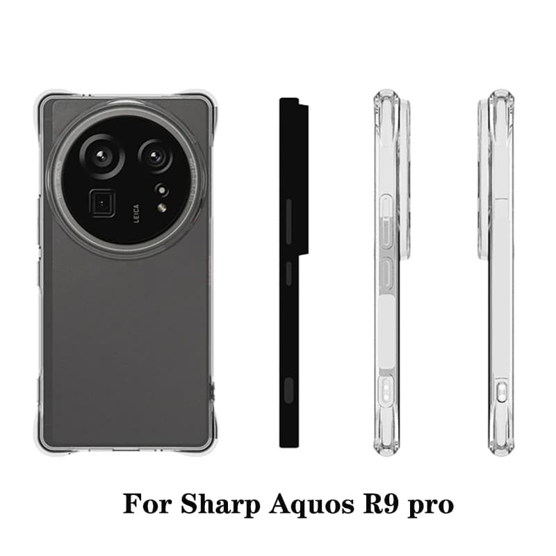 Per Sharp Aquos R9 Pro SH-54E Custodia Cuscino D'aria Antiurto Airbag Trasparente Silicone TPU Della Copertura Posteriore Cassa Del Telefono per Sharp R9 Pro R9Pro