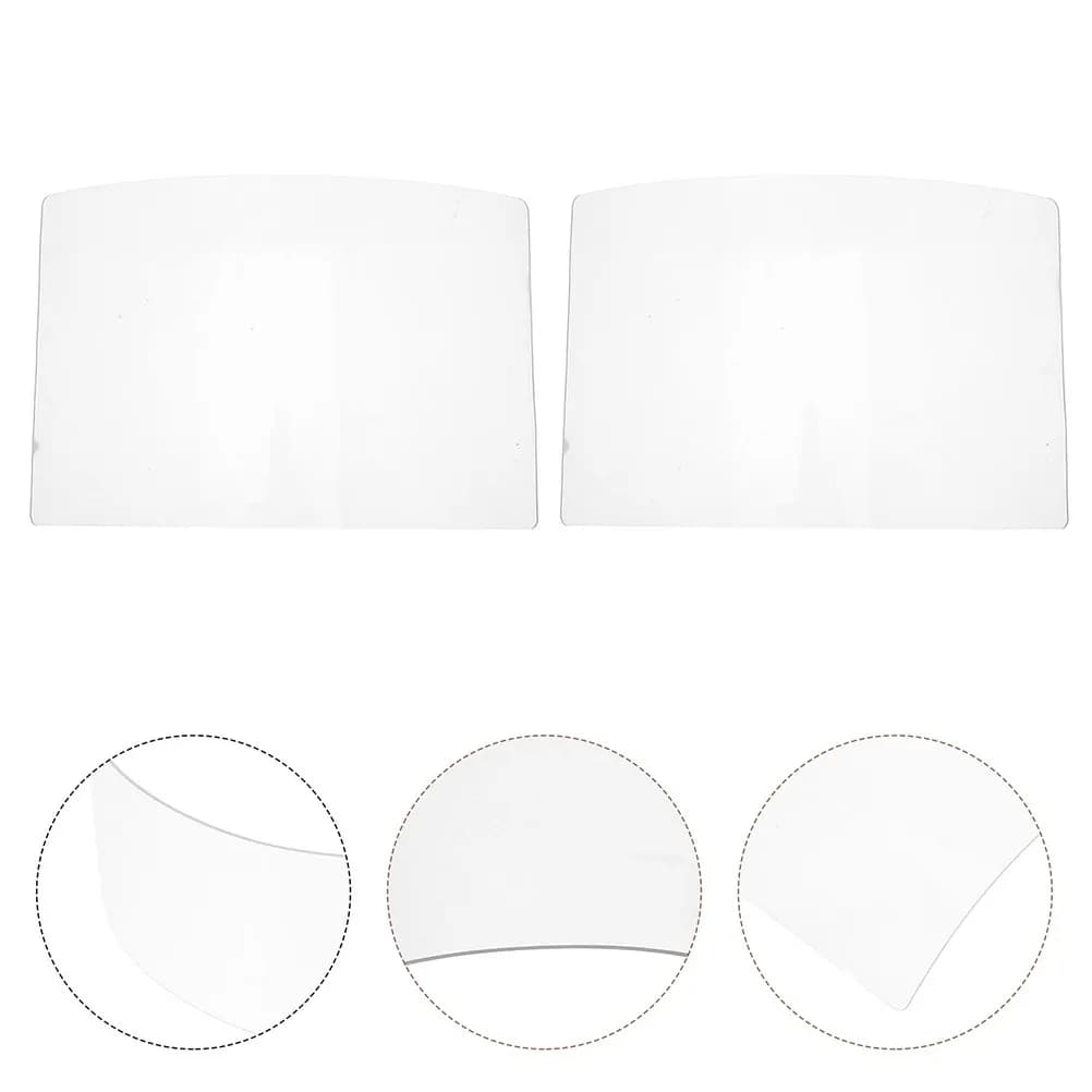 2Pcs Dust Mask Lens Replacement Sandblasting Hood Screen Protective Gear for Grinding Cutting Clear Face Shield