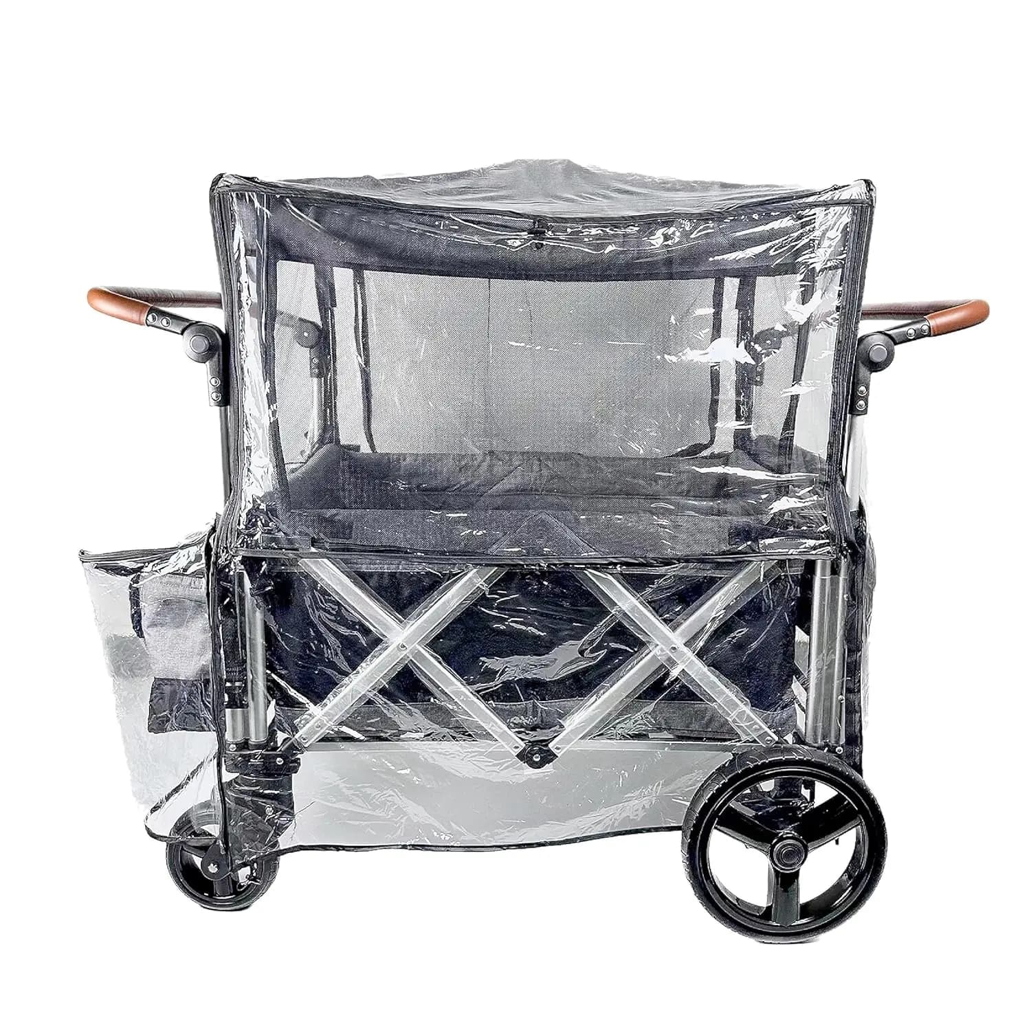 Grande copertura antipioggia antivento impermeabile con zanzariera per passeggini, include finestra e ventilazione