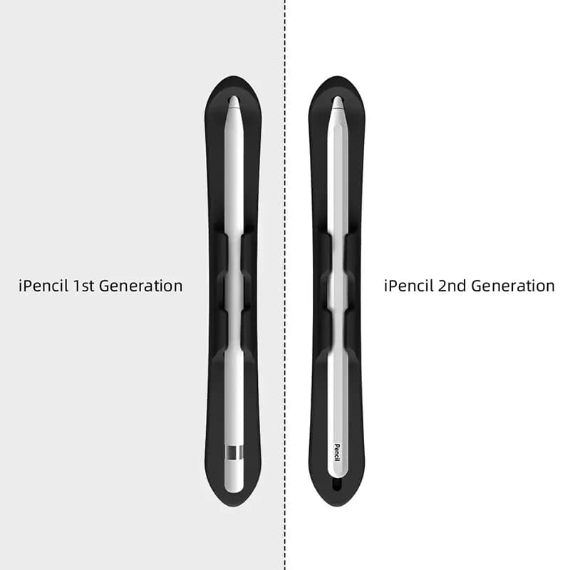 Supporto per matita in silicone con slot per penna stilo per Apple Pencil di 1a o 2a generazione e Samsung Galaxy Tab S6 Lite S7 S8 S9 Ultra