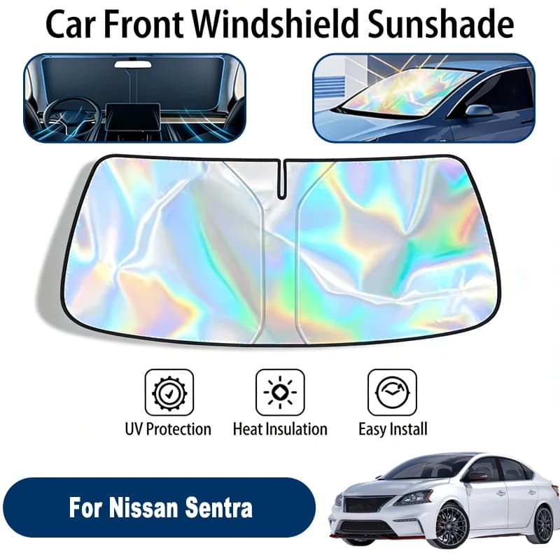 Parasole per parabrezza per Nissan Sentra, accessori pieghevoli per la protezione solare del finestrino anteriore, riflettenti ai raggi UV