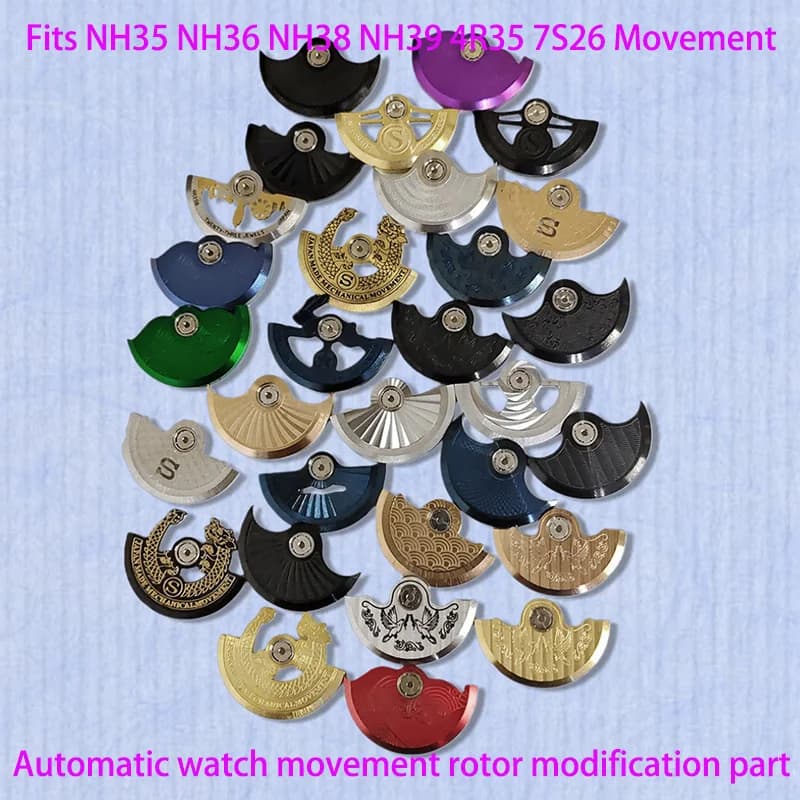 Movimento Automatico NH35 con Rotore a Pendolo Compatibile con NH34 NH35 NH36 NH38 NH39 NH70 4R 7S 6R - Ricambio per Orologi da Uomo