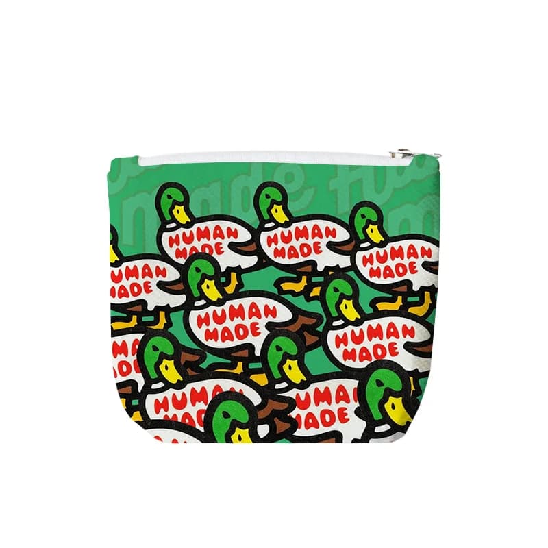 Orso polare fatto dall'uomo, collezione di tigre e anatra, portafoglio Zero, borsa per carte da studente portatile per trucco, regalo femminile