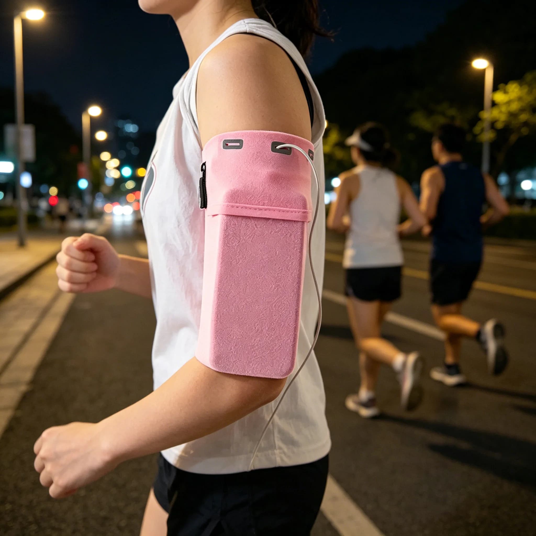 Sweatproof Sports Running Arm Storage Case, Adjustable Smartphone Armband Holder for Jogging Gym Cycling Outdoor Workout Pouch