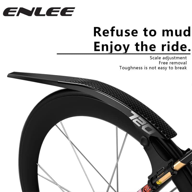 ENLEE 2PCS Parafanghi per biciclette Parafanghi per ruote anteriori/posteriori Parafango MTB Mountain Bike Ciclismo su strada Accessori per attrezzi fissi