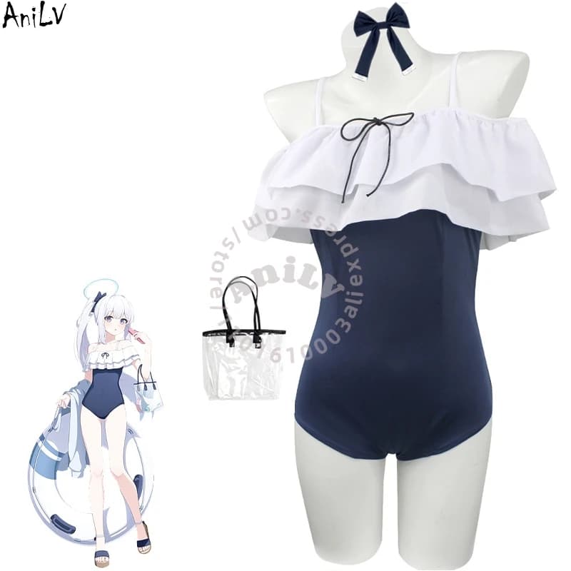 AniLV Game Anime Girl Full Costume Uniform Woman Beach Volleyball Body Swimwear Costume Cosplay