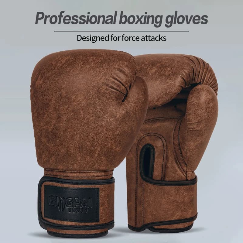 Classic Vintage Boxing Gloves For Adults Children Women/Uomen MMA Muay Thai Boxing Gloves De Luva Sanda GYM Equipment 6 8 10 12OZ