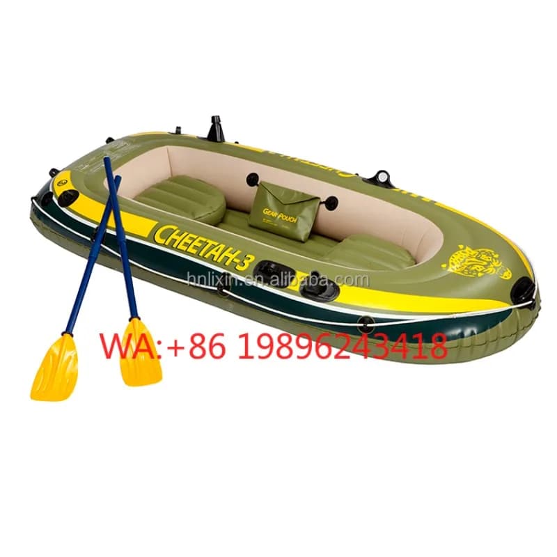 LIXIN LX604115 Kayak Gonfiabile in PVC per 4 Persone con 2 Pagaie Certificato CE 7-9KG per Sport Acquatici Familiari nel Mercato Americano