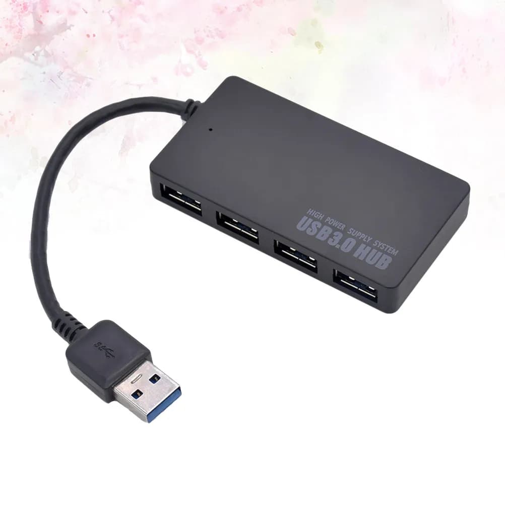 Hub USB 3.0 a 4 Porte con Ricarica Rapida 900mA per Porta, Compatibile con USB 2.0 1.1 per HDD, Fotocamera, Webcam, Tastiera, Mouse, per Viaggi, Ufficio, Casa