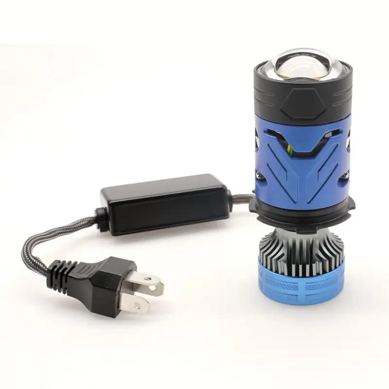 Car H4 Mini Projector Led Headlight Bulb 130w 40000lm H4 High Low Beam Car Led Headlamp Bulbs Fan Projector H4 Headlights
