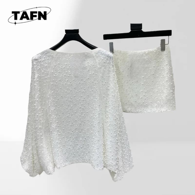 Women's Matching Skirt Set, for Casual Days Trendy Two-Piece Skirt Set Women, Fashionable for Any Occasion AK0710