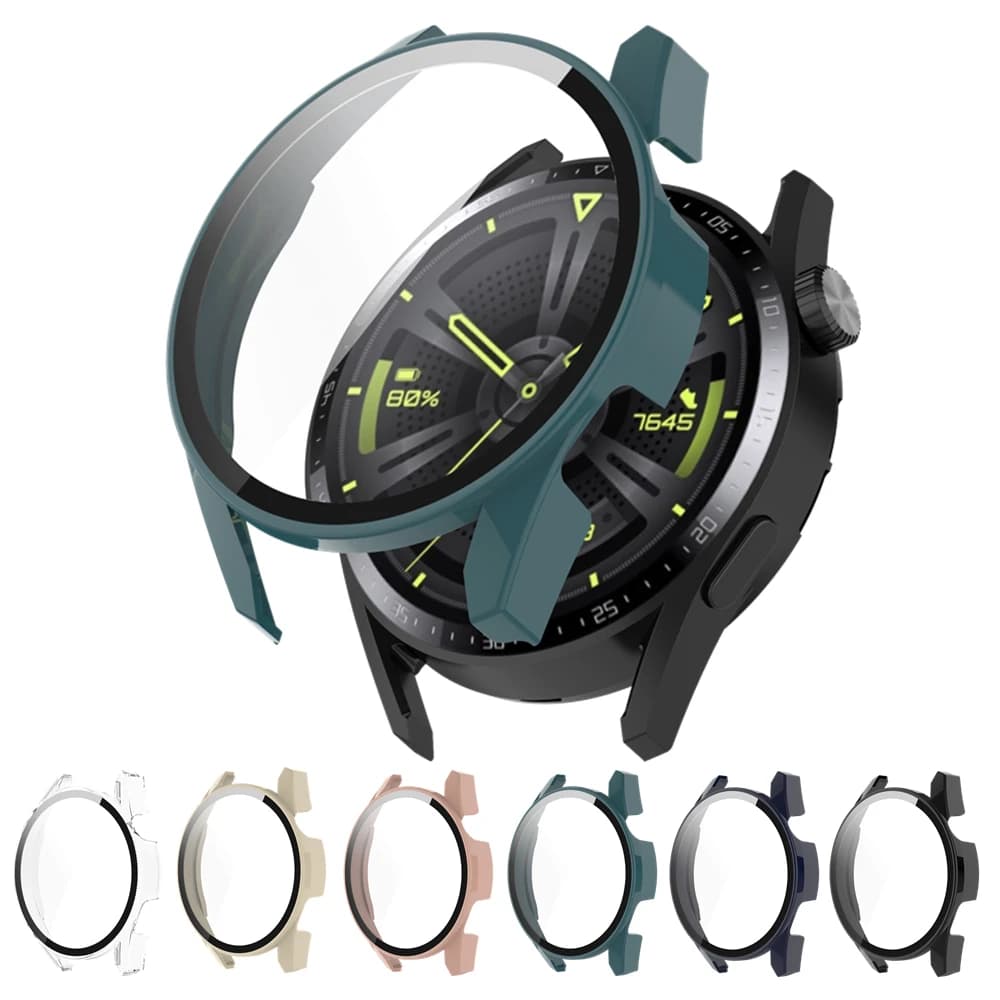 Custodia protettiva a schermo intero per Huawei Watch GT 3 42mm 46mm custodia protettiva con Cover in vetro temperato per custodia Huawei Watch GT3