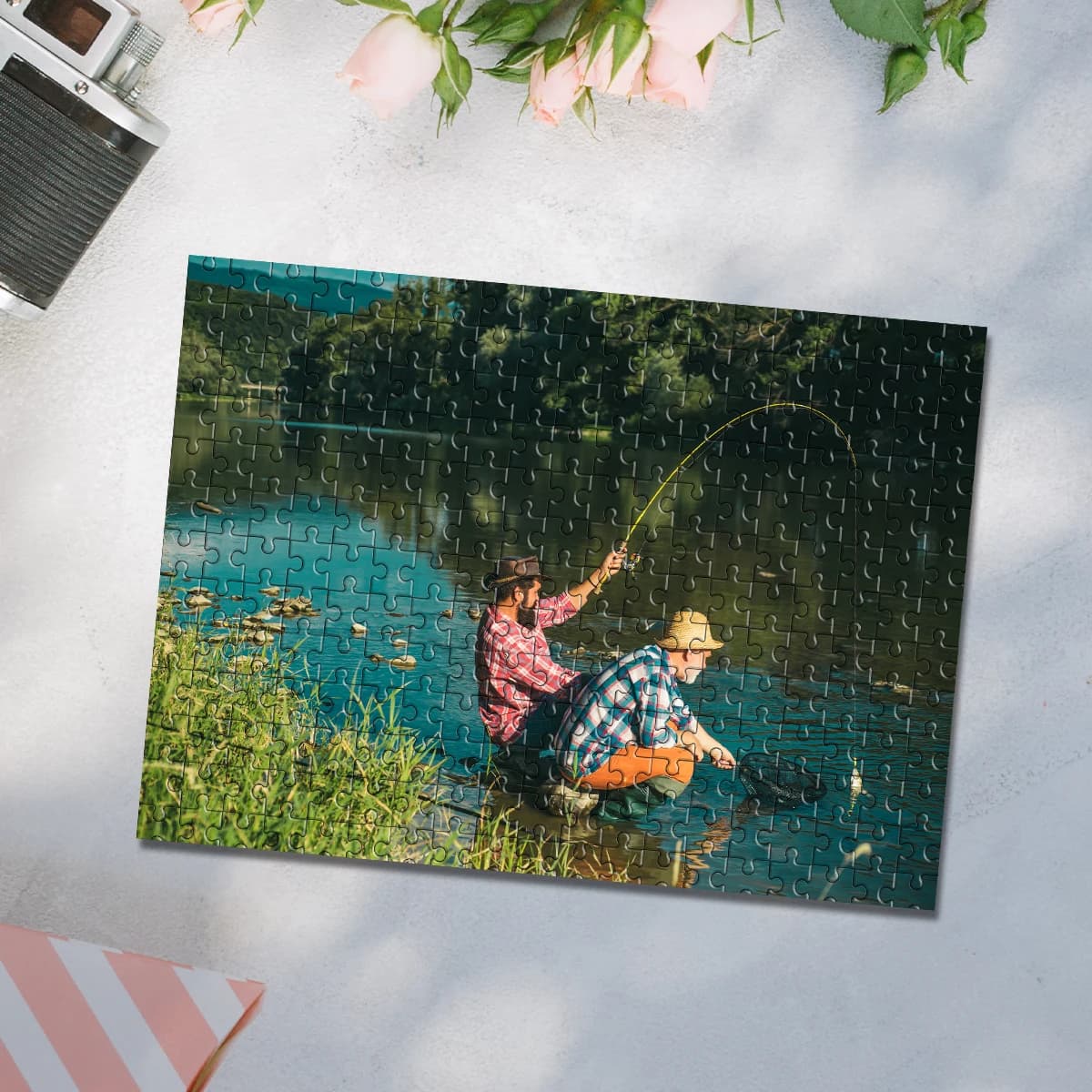35/300/500/1000pcs Personalized Custom Photo Puzzle family photo Education Puzzle Toy wooden Puzzle