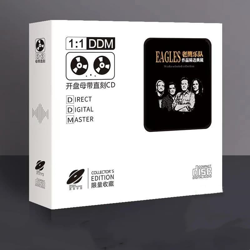 Rock Eagles Don Henley Music CD best Hits Album Hotel California 2pcs Music Record Cosplay Walkman Car Soundtracks Box regali