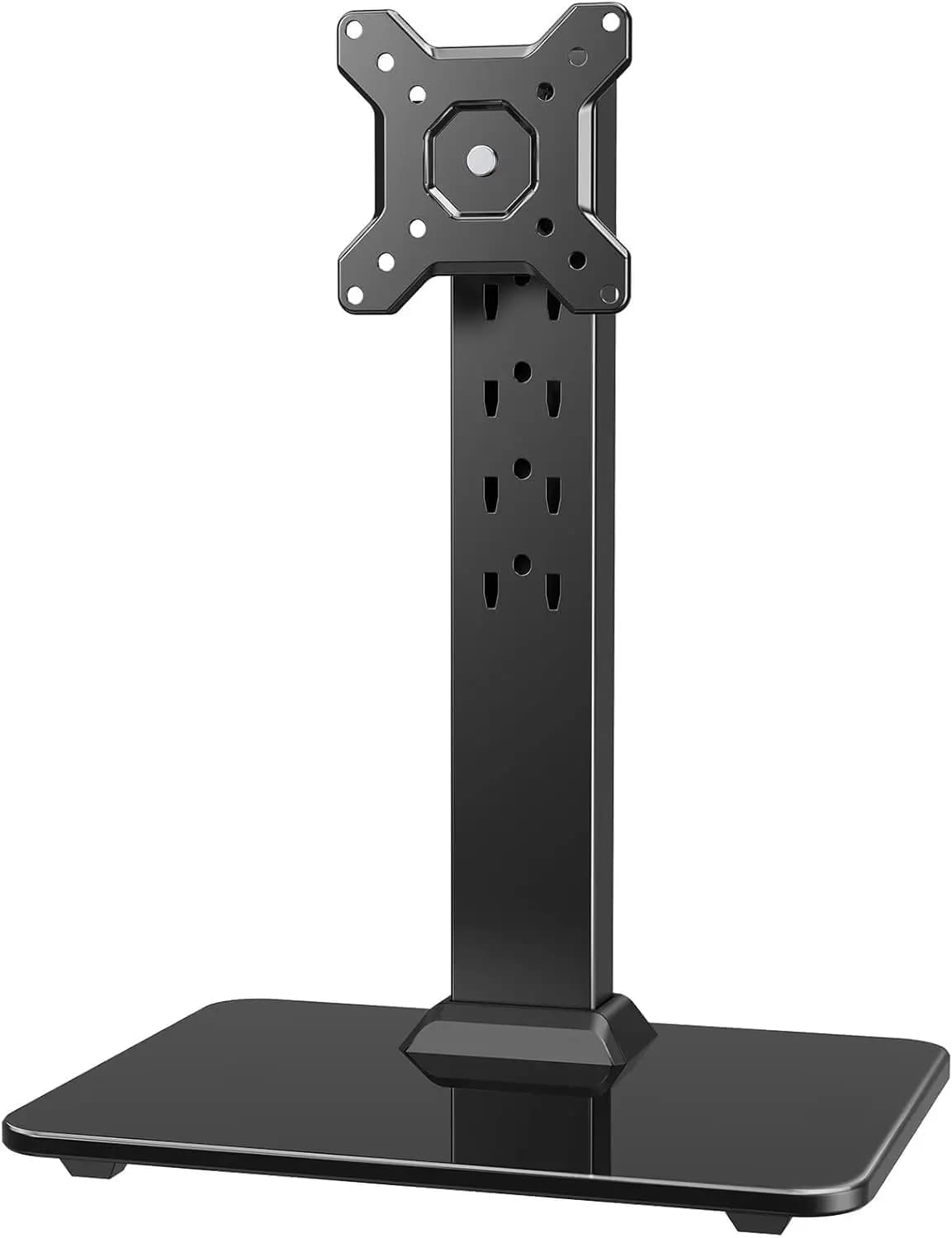 Freestanding VESA Monitor Stand for 13-34 inch Screens, Holds up to 44lbs, 5 Height Options, 360° Rotation