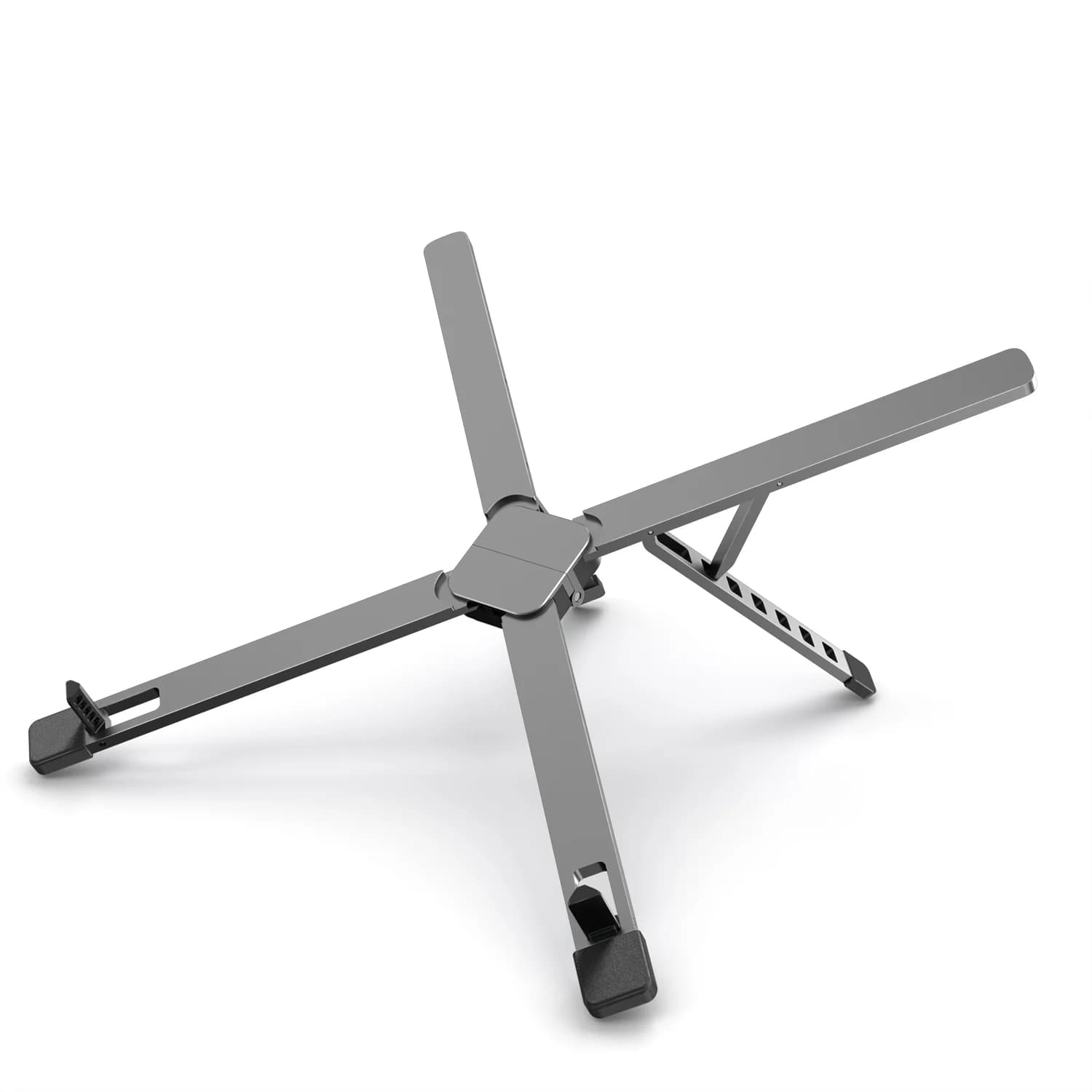 Supporto per laptop pieghevole portatile X-Design in lega di zinco a 6 livelli di altezza regolabile per tablet e laptop da 10-17,3", leggero 238 g