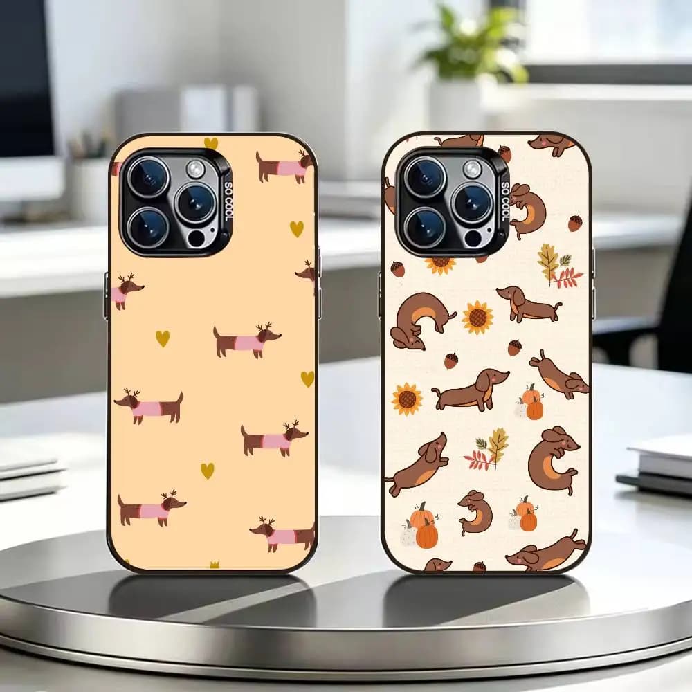 Sausage Dog Phone Case For iPhone 17 16 15 14 13 12 11 XS X XR 16E Pro Max Plus E Air Mini smartphone Cover