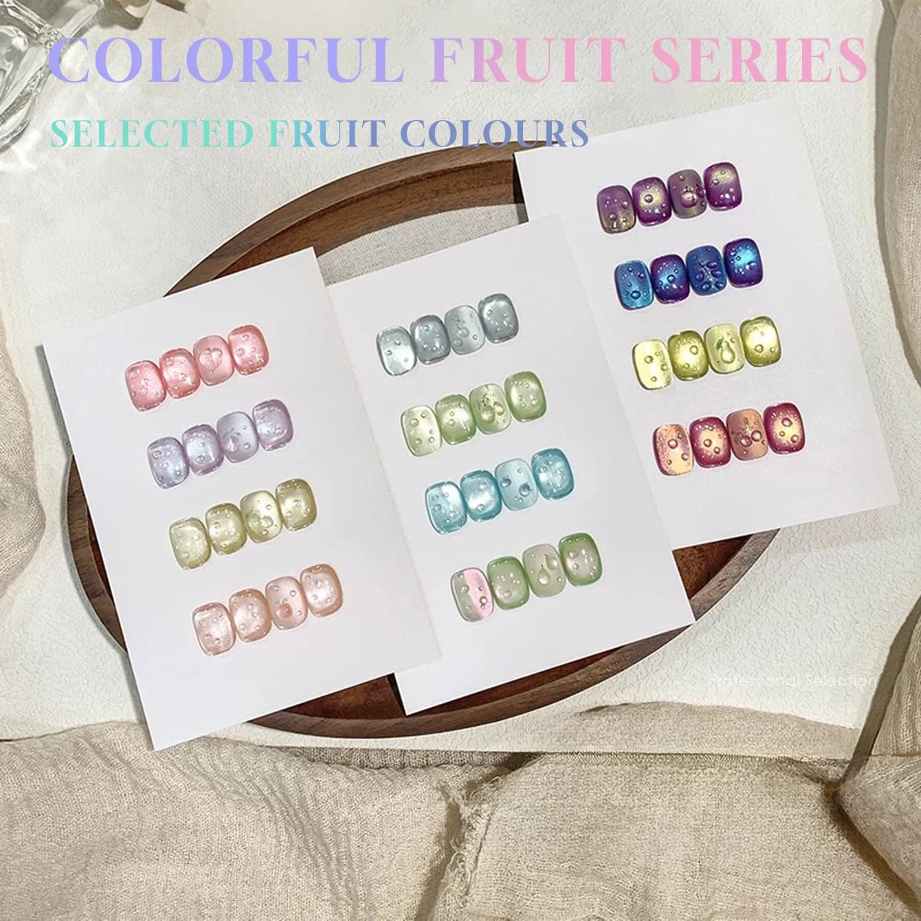 MIANEL 12ML 1-20PCS Vibrant Fruit Series Gel Polish 2026 New Arrival Ultra-Shimmer Cat Eye Nail Art Ice-Translucent Finish