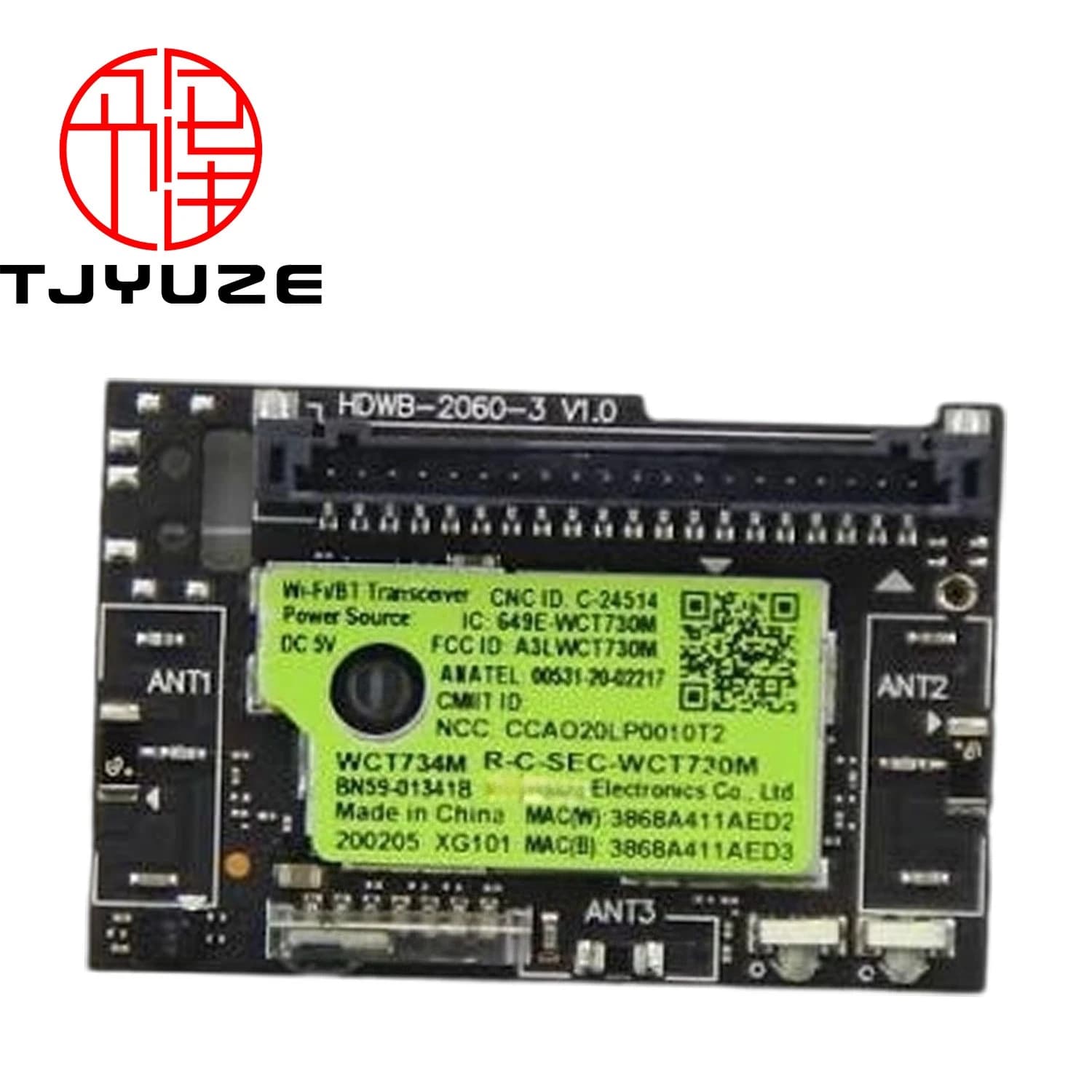 BN59-01341B Modulo ricetrasmettitore Wi-Fi Bluetooth per Samsung Smart TV UN58TU7100G UN55TU7000 UN82TU700DF UN55TU700DF Pulsante interruttore