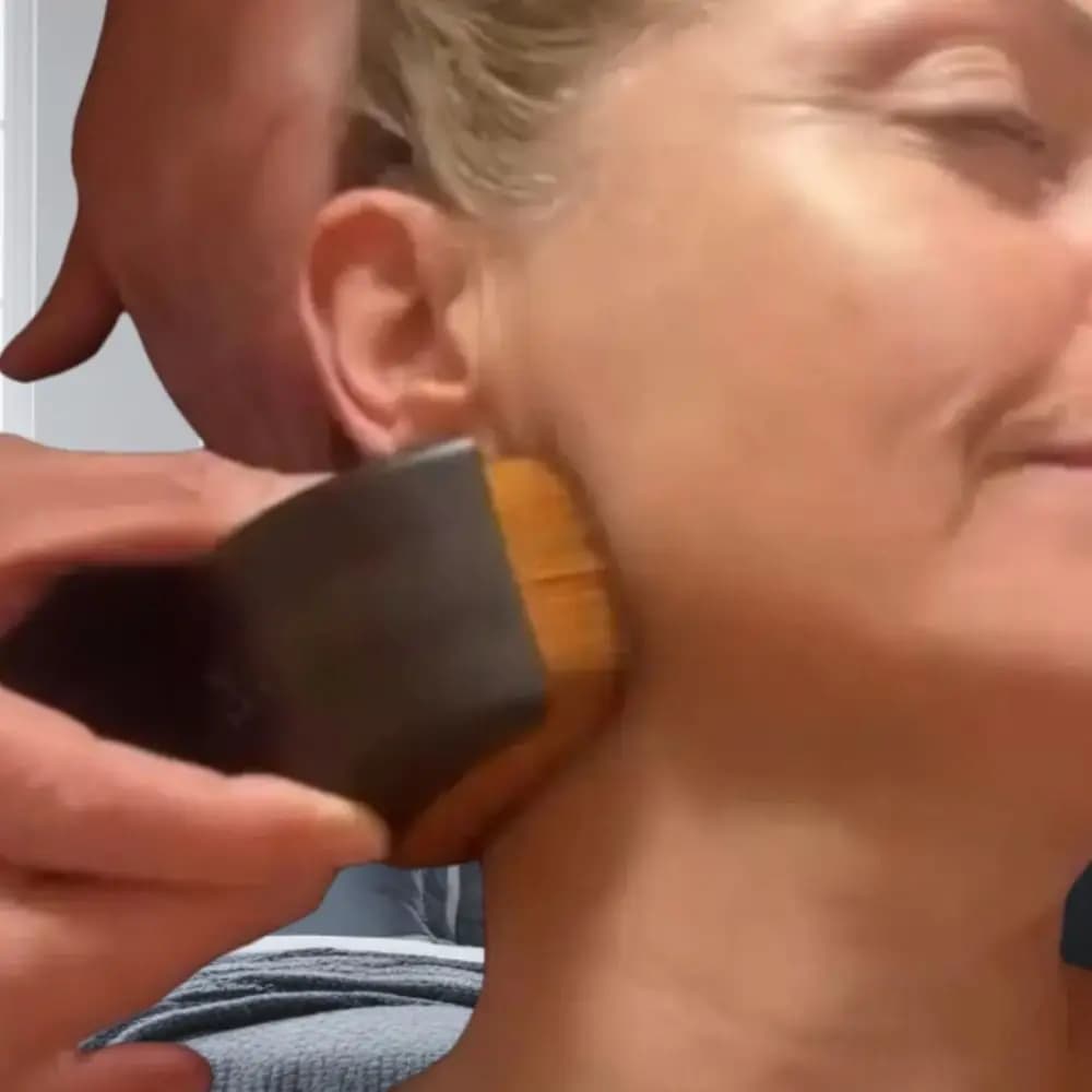 Spazzola per il viso portatile per contorno linfatico Il mento riduce il gonfiore Strumento per scolpire il viso Drenaggio linfatico Spazzole per il viso Multifunzione